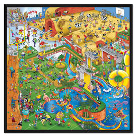 Gerahmter Kunstdruck Sportstätte