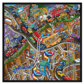 Gerahmter Kunstdruck Bewegliche Teile