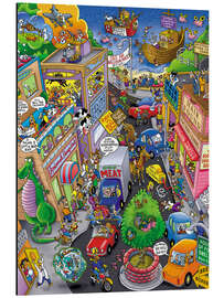 Magnettafel Verrückte Straße zum Meer