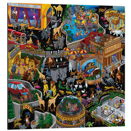 Magnettafel Der umgedrehte Zoo