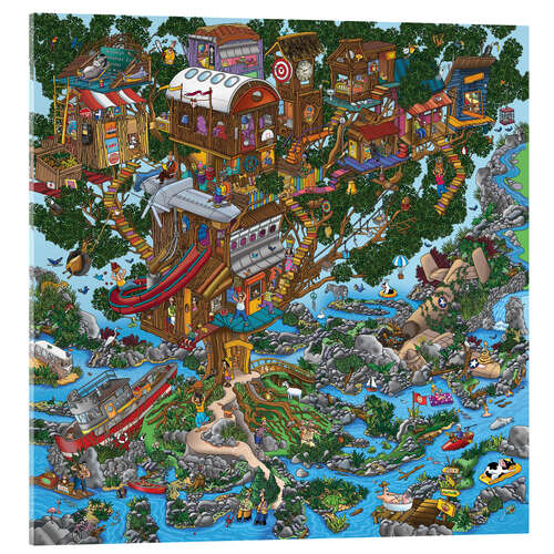 Acrylic print The Treehouse