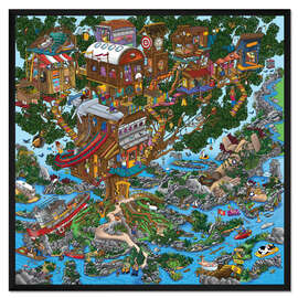 Gerahmter Kunstdruck Das Baumhaus