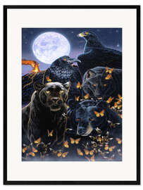 Plakat artystyczny premium w ramie Ebony