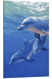 Magnettafel Fröhliche Delfine