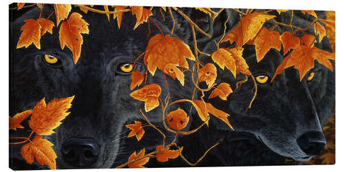Canvas print Two wolves