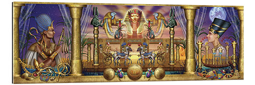 Quadro em plexi-alumínio Egyptian triptych