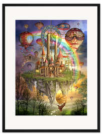 Gerahmter Kunstdruck Stadt der Sternzeichen