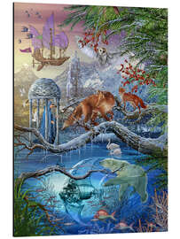 Magnettafel Winter im Paradies