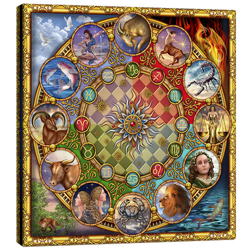 Canvastavla Zodiac Mandala