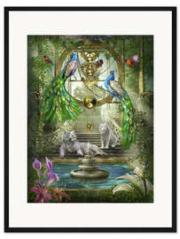 Gerahmter Kunstdruck Mystischer Garten