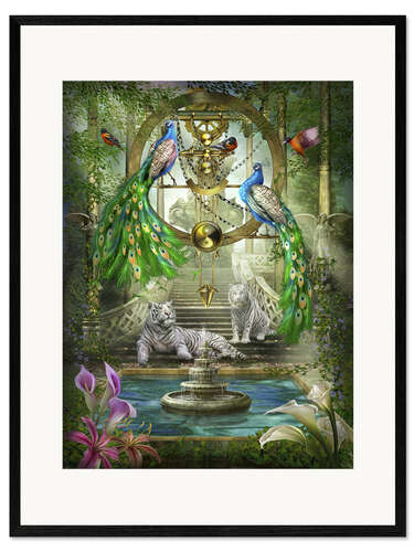 Plakat artystyczny premium w ramie Mystic Garden