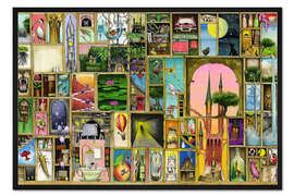 Gerahmter Kunstdruck Geöffnete Türen