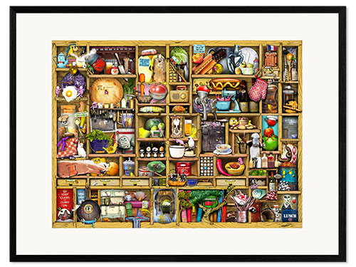 Framed art print Kitchen Cupboard