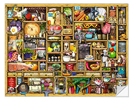 Selvklebende plakat Kitchen Cupboard