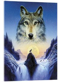 Acrylic print  Cosmic wolf - Andrew Farley