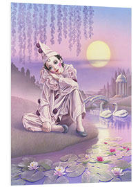 Foam board print Pierrot and swans - Andrew Farley