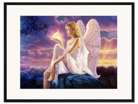 Gerahmter Kunstdruck Der verwunschene Vogel