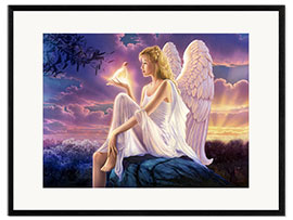 Plakat artystyczny premium w ramie Angel's dusk