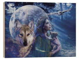 Stampa su legno  Moonlit Brethren - Andrew Farley