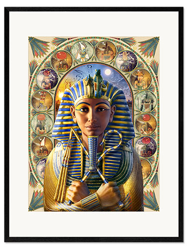 Stampa artistica con cornice Tutankhamen