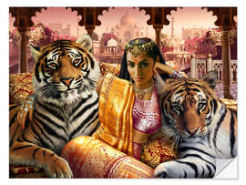 Selvklebende plakat Indian princess