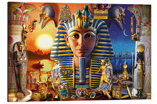 Print på aluminium Egyptian Treasures