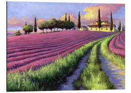 Magnettafel Der Himmel über dem Lavendelfeld