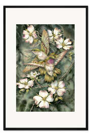 Gerahmter Kunstdruck Kolibris