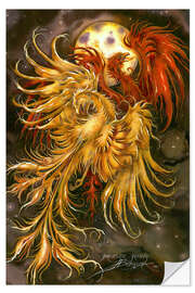 Selvklæbende plakat Phoenix rising