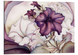 Tableau en aluminium Petunia garden