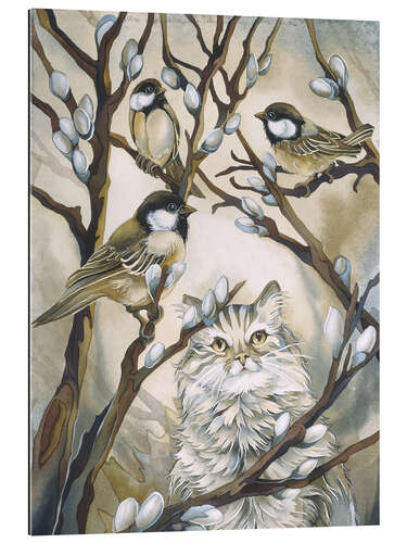 Gallery print Cat and birds