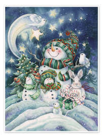 Wandbild  Die glückliche Weihnacht - Jody Bergsma