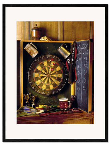 Impresión de arte enmarcada Darts board