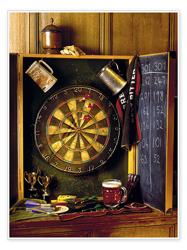 Poster Dartspiel
