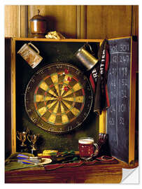 Selvklebende plakat Darts board