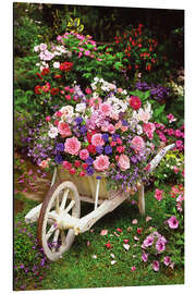 Magnettafel Blumen im Garten