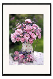 Gerahmter Kunstdruck Ländlicher Blumenstrauß