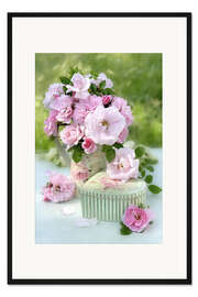 Gerahmter Kunstdruck Ländlicher Blumenstrauß