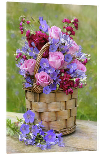 Akrylbilde Vibrant Flower Bouquet F536