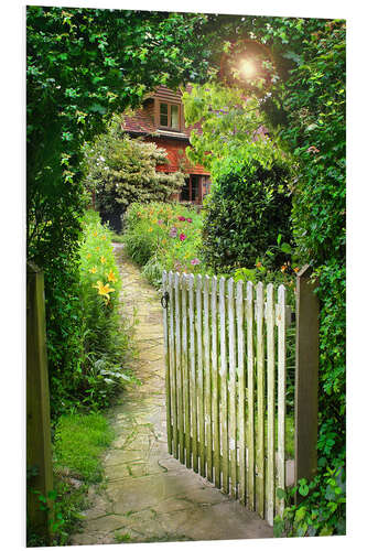 Foam board print Secret Garden Gate