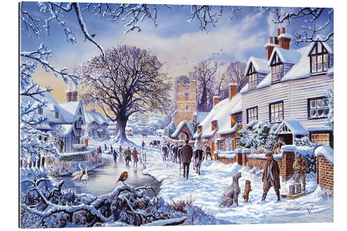 Gallery print A village in winter