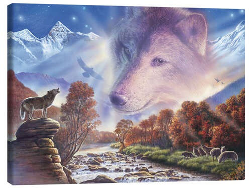 Tableau sur toile Le rocher du loup