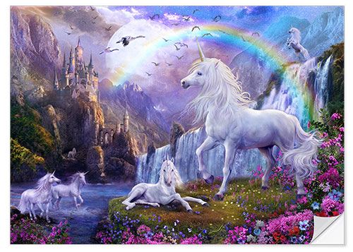 Sisustustarra Mystic unicorn castle