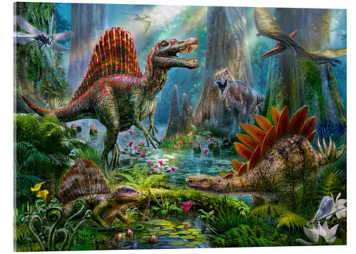 Acrylic print Dinosaur reunion