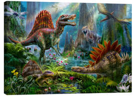 Canvas print Dinosaur reunion