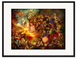 Gerahmter Kunstdruck Seele des Herbstes