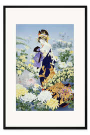 Gerahmter Kunstdruck Kiku III