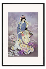 Gerahmter Kunstdruck Kochouran im Orchideentraum