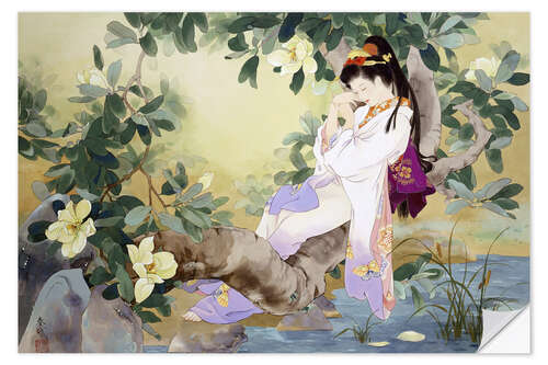 Wandsticker Nemuri No Otome am See