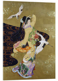 Acrylglasbild  Tanz der Kraniche - Haruyo Morita